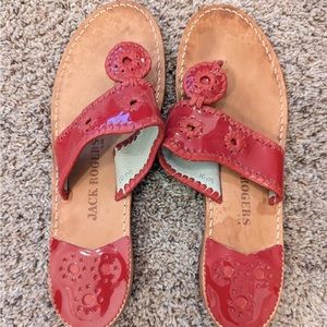 Jack Rogers red sandals size 10